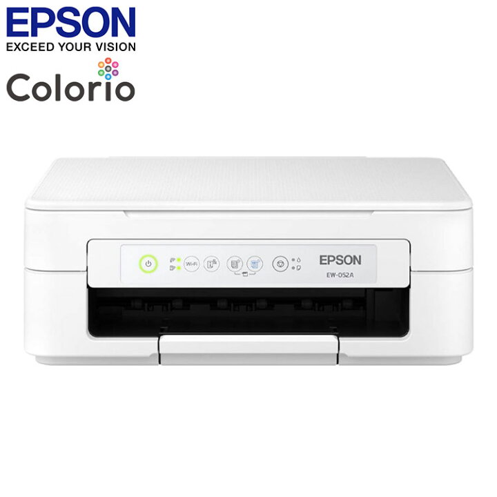 楽天市場】EPSON カラリオ インクジェットプリンター EW-052A ホワイト 