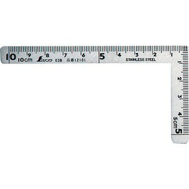 シンワ測定 曲尺小型 三寸法師ステン10×5cm 表裏同目 12101