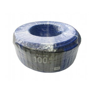 カクイチ 散水ホース 耐圧 防藻 ブルー 内径15mm 100M 892931【送料無料】