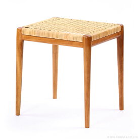 家具 インテリア チェア 椅子 イス いす スツール 腰掛け チーク 木製 ラタン 籐 ナチュラル デザイン リラックス ゆったり(代引不可)【ポイント10倍】【送料無料】