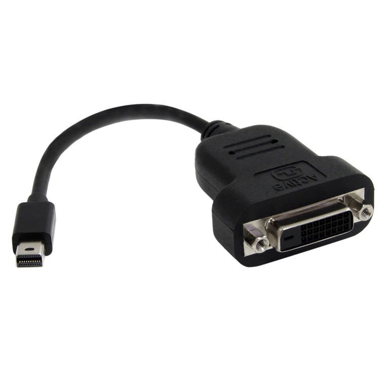 Mini DisplayPort デュアルリンクDVI 変換アダプタ ブラック USBバスパワー対応 DVIア 