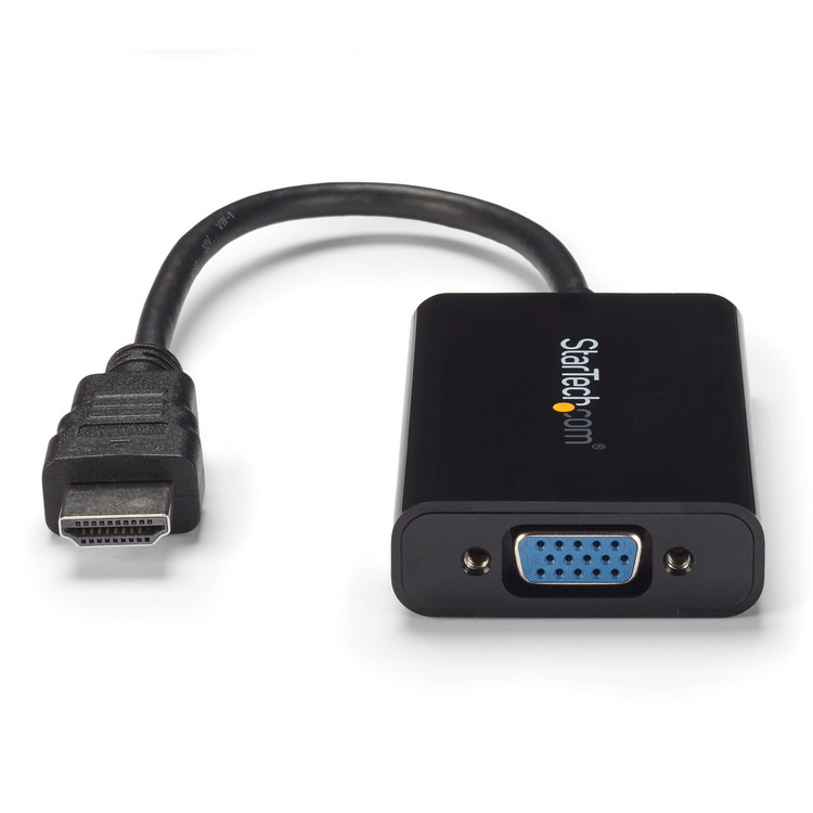 STARTECH.COM LTD HD2VGAA2 HDMI-VGA変換アダプタ コンバータ(オーディオ対応) HDMI オス-アナログRGB  (D-Sub15ピン) メス 変換コネクタ 1920x1080(代引不可) | リコメン堂インテリア館