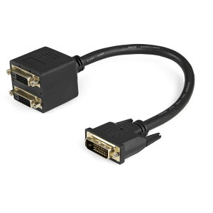 STARTECH.COM LTD DVISPL1DD 30cm DVI-D-2x DVI-DP[u 1x DVI-D(25s) IX-2x DVI-D(25s) X zP[u Xvb^ ubN(s)