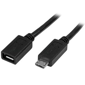 STARTECH.COM LTD USBUBEXT50CM 0.5m USB Micro-B 延長ケーブル Micro-B(オス) - Micro-B(メス)(代引不可)