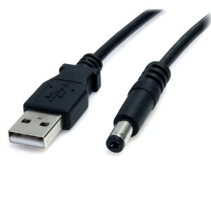 STARTECH.COM LTD USB2TYPEM USB - 5V DC電源供給ケーブル 91cm DCプラグ(外径5.5mm 内径2.1mm)(代引不可)