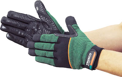 TRUSCO スーパーハイグリップグローブ ハイクオリティ LLサイズ グリーン 人工皮革手袋 爆買い送料無料 合成皮革 TSHG-LL 作業手袋