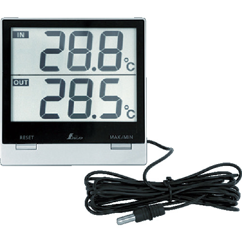 シンワ デジタル温度計SmartC 最高 新着セール 最低 73118 室外防水外部センサー チープ 室内