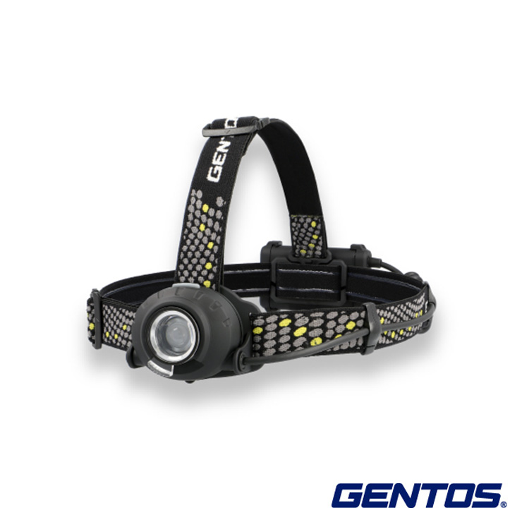 熱い販売GENTOS ジェントス LEDヘッドライト ヘッドウォーズ HLP-2102 耐塵 防滴 可動式 ヘッド 後部 認識 乾電池 充電池 兼用 安全