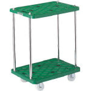 TRUSCO 樹脂製台車 ルートバン2段式 600X400【MP-602】(運搬台車・平台車)【送料無料】