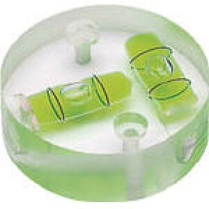 KOD 丸クロス型アイベル水平器(取付穴付)【CRTH-35】(測量用品・水平器)