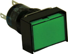 IDEC φ16長角形照光押しボタンスイッチ【AL6H-M14G】(電気・電子部品・スイッチ)