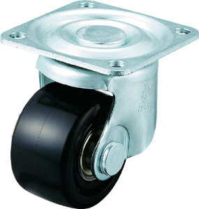 ユーエイ 重量用キャスター 自在車 75径 強化ナイロン車輪【HSG-75GFB】(キャスター・低床式キャスター)
