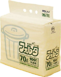 サニパック F−7H環優包装フォルタ70L白半透明【F-7H-HCL】(清掃用品・ゴミ袋)