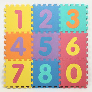 ユノックス パズルマット 9枚 数字 15-130(代引不可)