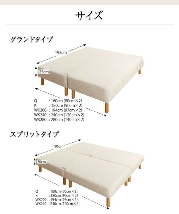 楽天市場】日本製ポケットコイルマットレスベッド 専用別売品 