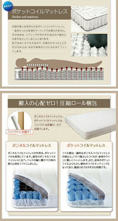 楽天市場】家族で寝られるホテル風モダンデザインベッド 国産ボンネル 