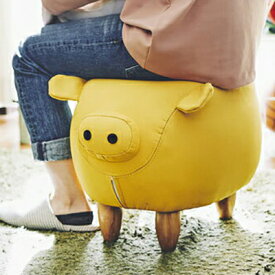 ぶたのスツール Steve スティーブ EF-ST01スツール 動物 アニマル ブタ ぶた 豚 ピッグ いす 椅子 足置き オットマン(代引不可)【送料無料】