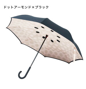 二重傘circusサーカスドット柄EF-UM01ドット柄長傘アンブレラ女性男性傘逆さ傘濡れ傘濡れた傘対策自動車乗り降り(代引不可)【送料無料】【smtb-f】