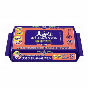 日本製紙クレシア T大きなおしりふきタオル 60枚 ケース(代引不可)【送料無料】