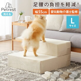 ドッグステップ 2段 階段 滑り止め 幅55cm ペットステップ 踏み台 ステップ 室内犬 ペット用品 ペットスロープ 小型犬 高齢犬 介護用品 ソファ シニア犬 補助 犬用品 ウレタン シンプル トイプードル【送料無料】