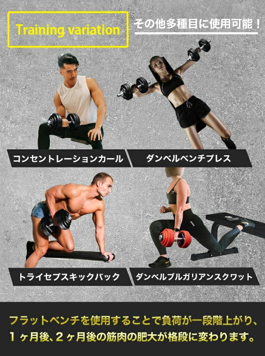 楽天市場】ファイティングロード フラットベンチPRO 安定 高耐久 高 