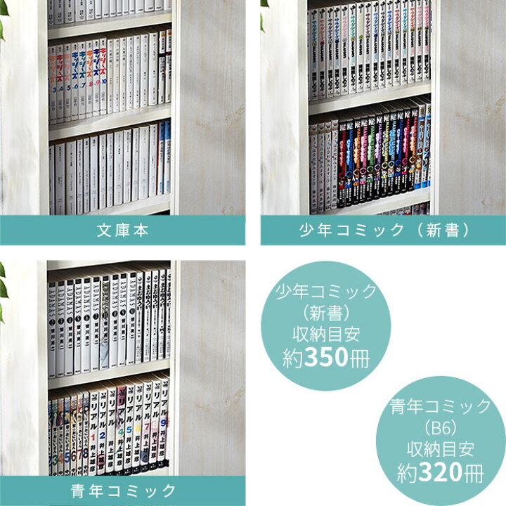 楽天市場】つっぱり スライド扉 書棚 スリムタイプ 幅60cm 奥行19cm 