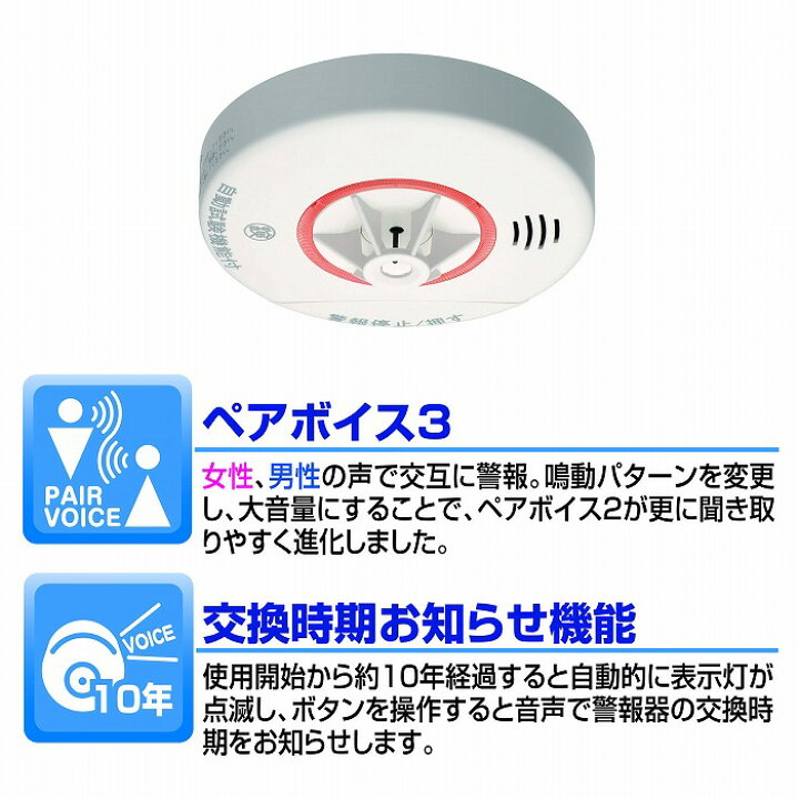 楽天市場】ニッタン 住宅用火災警報器 スリム型 ねつタンちゃん(熱式 