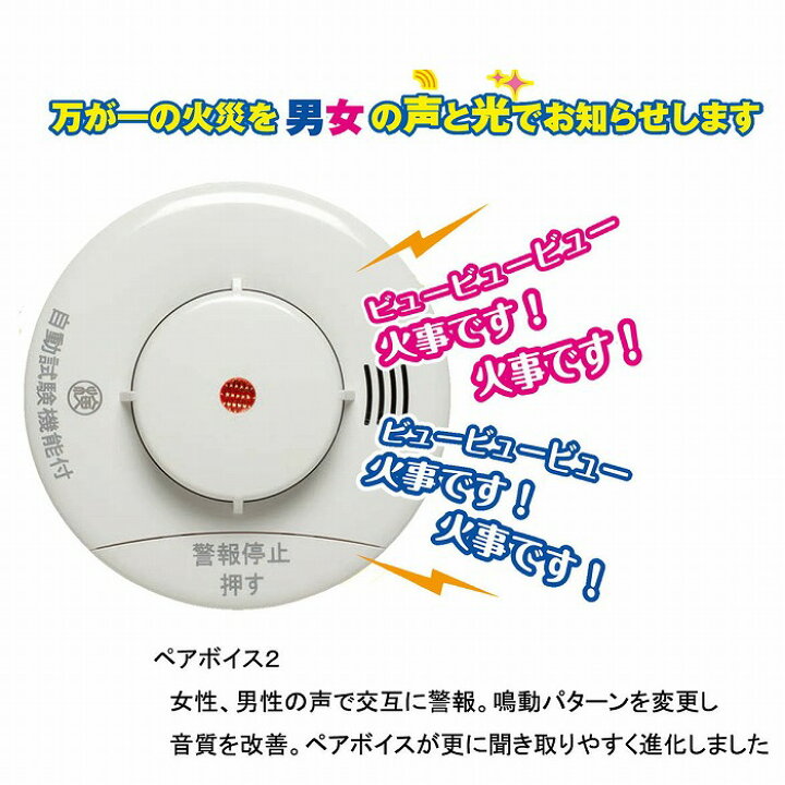 楽天市場】ニッタン 住宅用火災警報器 けむタンちゃん(煙式) KRH-1B 