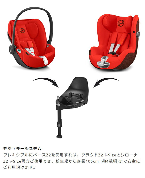 楽天市場】CYBEX サイベックス ベース Z2 クラウドZ2 i-Size シローナ 