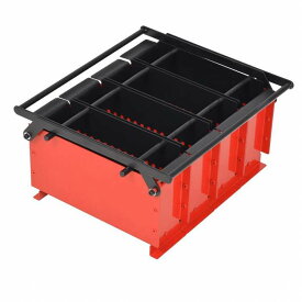 vidaXL ペーパーログブリケットメーカー スチール製 38x31x18cm ブラック&レッドホーム&ガーデン 暖炉・木製ストーブ用品 暖炉用ツール(代引不可)