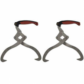 vidaXL 丸太トング 2点 TPR製ハンドル付きビジネス&工業用 土木業(代引不可)