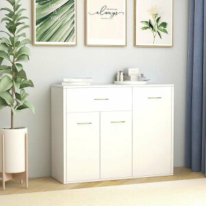 vidaXL �T�C�h�{�[�h �z���C�g 88x30x70cm �G���W�j�A�����O�E�b�h�Ƌ� �L���r�l�b�g&���[ �T�C�h�{�[�h(����s��)