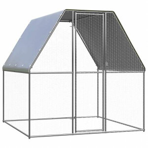 vidaXL 屋外鶏用ケージ 2x2x2 m 亜鉛メッキ鋼製動物&ペット用品 ペット用品 小動物用品 小動物 飼育・ケージ(代引不可)