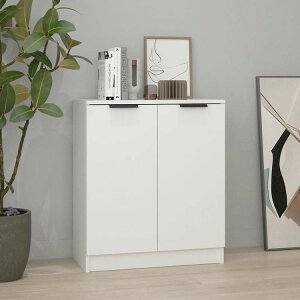 vidaXL �T�C�h�{�[�h �z���C�g 60x30x70cm �G���W�j�A�����O�E�b�h�Ƌ� �L���r�l�b�g&���[ �T�C�h�{�[�h(����s��)