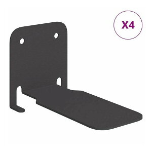 vidaXL �C���r�W�u���t���[�e�B���O�V�F���t �I�� �ǖʎ�t�^ �X�g���[�W�t�� 4 pcs �u���b�N 6 x 11 x 6.5 cm �Ƌ� �I �ǖʎ��[�I�E�ǖʃ��b�N(����s��)