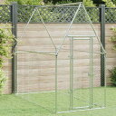 vidaXL 鶏小屋 シルバー 200x100x190 cm 亜鉛メッキ鋼動物&ペット用品 ペット用品 小動物用品 小動物 飼育・ケージ(代…