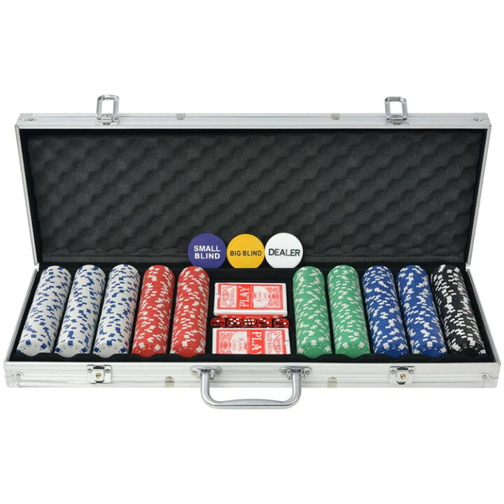 楽天市場】vidaXL ポーカーセット チップ500枚 アルミおもちゃ&ゲーム 