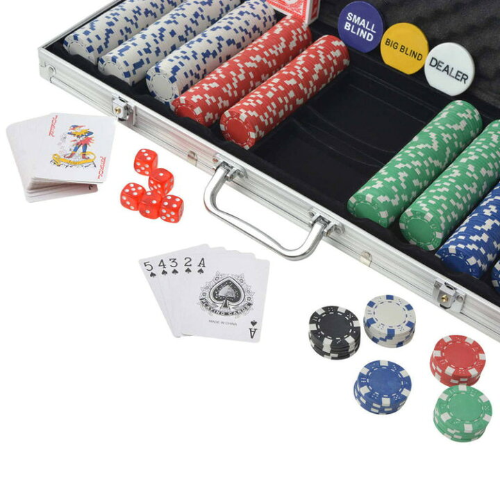 楽天市場】vidaXL ポーカーセット チップ500枚 アルミおもちゃ&ゲーム 