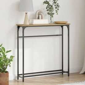 vidaXL コンソールテーブル アーチザンオーク 75x19.5x75 cm エンジニアードウッド & スチール家具 テーブル アクセントテーブル エンドテーブル(代引不可)