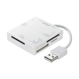 【5個セット】 サンワサプライ USB2.0 カードリーダー 4スロット ホワイト ADR-ML15WNX5(代引不可)【送料無料】