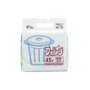 日本サニパック 業務用フォルタゴミ袋(100枚入)F-4C 透明 45L用 379071【送料無料】
