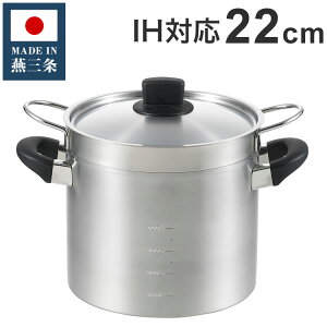 丸山技研 日本製 燕三条 パスタポット 22cm SE-09 創燕 IH対応 ガス火OK パスタ鍋 ステンレス鍋 国産(代引不可)【送料無料】