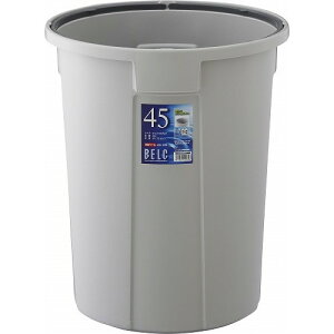 ベルク 丸型ポリペール グレー 60N 本体 PP製(代引不可)【送料無料】
