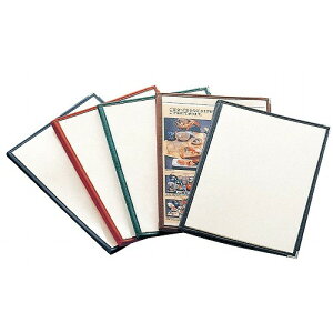 えいむ クリアテーピング メニューブック 合皮 LTA-48 茶(代引不可)【送料無料】