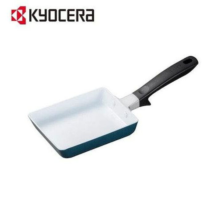 楽天市場 京セラ Kyocera セラブリッド フライパンタマゴ焼き Cf Ec Wbu エメラルドブルー Ih対応 送料無料 リコメン堂キッチン館