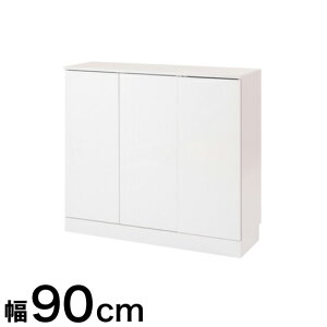 カウンター下収納 キッチン収納 face キャビネット 幅90 ホワイト 白 収納家具 キッチン ストッカー キッチンカウンター 食器棚 収納(代引不可)【送料無料】