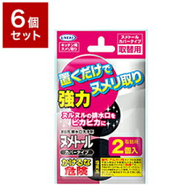 【6個セット】 UYEKI ウエキ ヌメトール カバータイプ 取替 20g×2個入キッチン 排水口 ヌメリ取り 排水溝 掃除 ふた 蓋