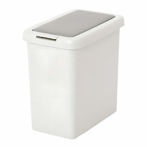 サンコープラスチック 日本製 ゴミ箱 ふた付き スリムプッシュ 20L ライトグレー スリムプッシュ 20L LGR(代引不可)【送料無料】