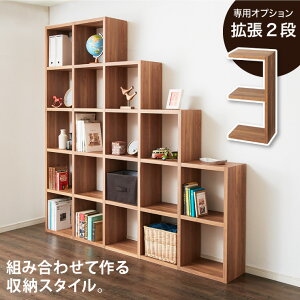 レクタックス 組み合わせオープンラック 拡張2段 ラック 収納ラック シェルフ ナチュラル シンプル 収納 本棚 テレビボード TV台 AVボード 組みあわせ カスタム収納 収納棚(代引不可)【送料無