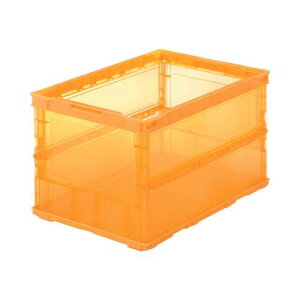 TRUSCO ���^�܂肽���݃R���e�i�X�P�� 50L �I�����W TSKO50B(������s��)